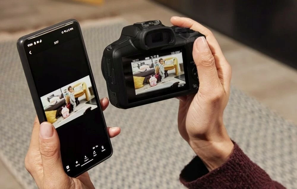 Kamerë pa pasqyrë Canon EOS R100 Body, 24.1MP, Wi-Fi, Bluetooth, e zezë