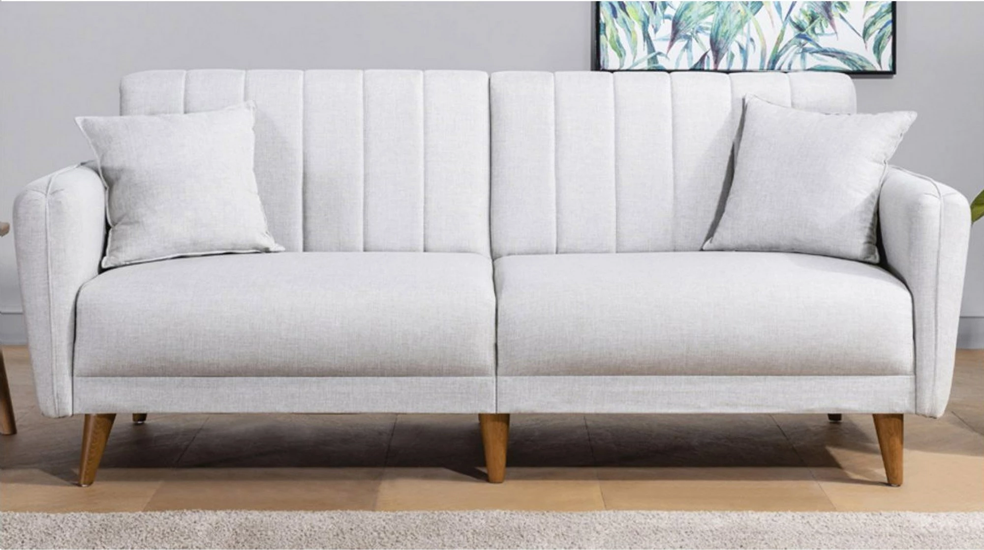 Krevat-sofa 3 vende, Atelier del Sofa, ngjyrë krem, aqua