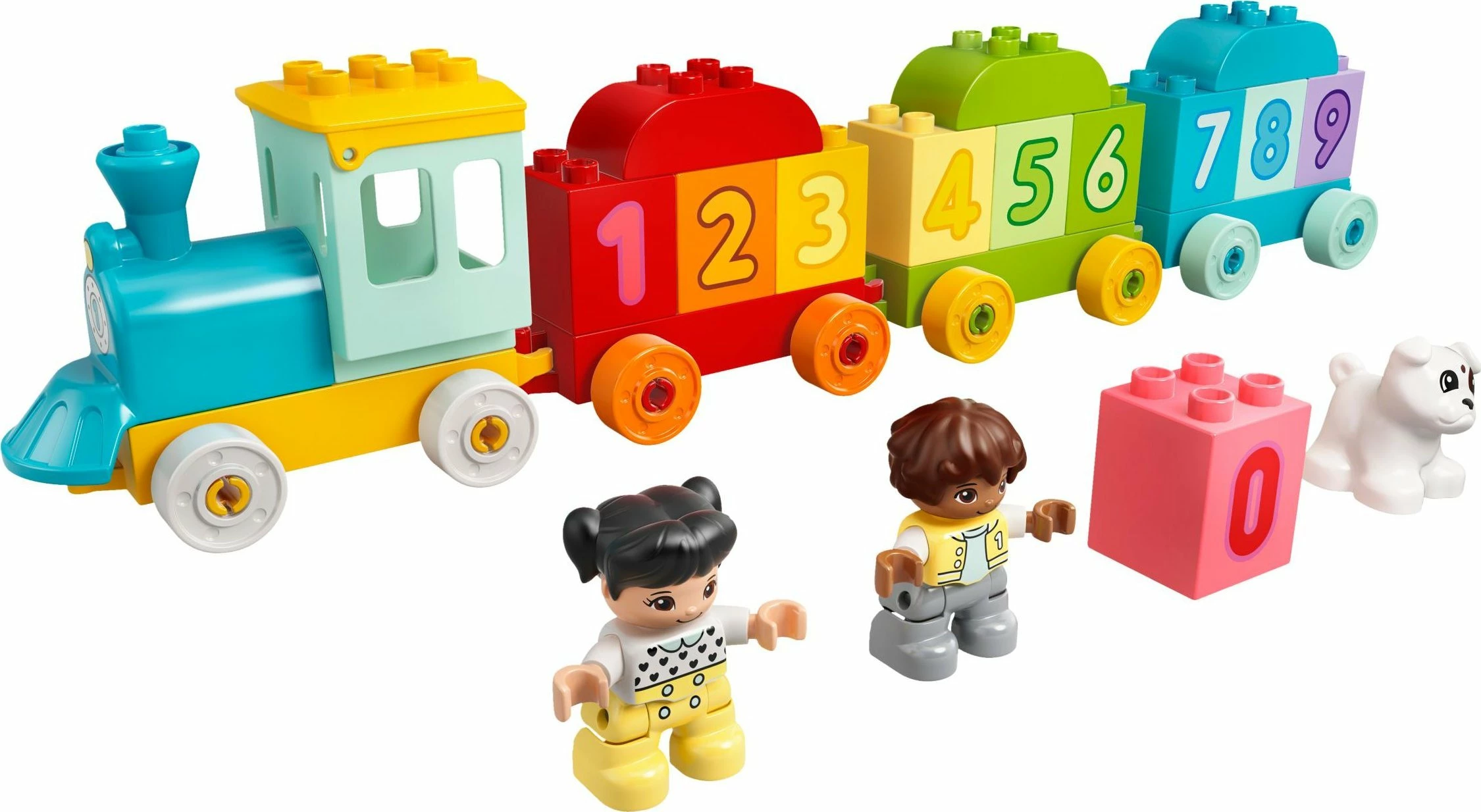 Set LEGO DUPLO Number Train - Learning to Count 10954, 23 pjesë, për 18+ muaj, shumëngjyrësh