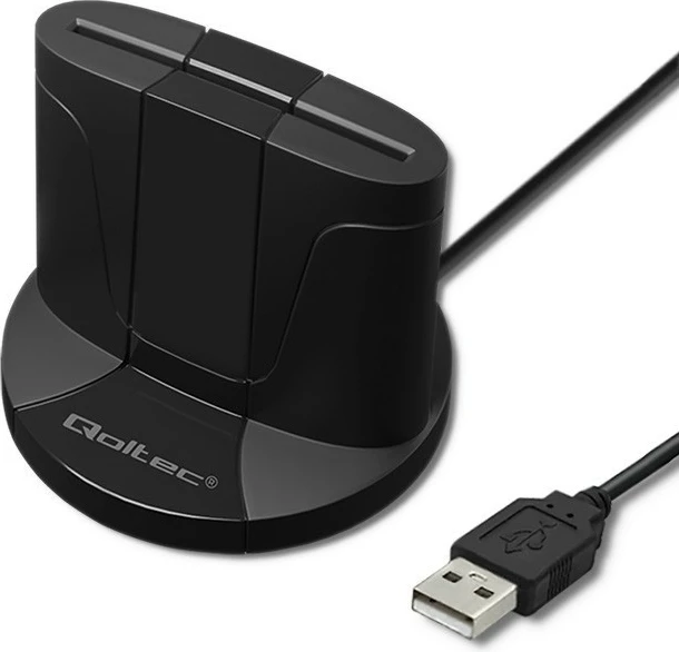 Lexues kartelash çipi Qoltec SCR-0632, USB Type C, i zi