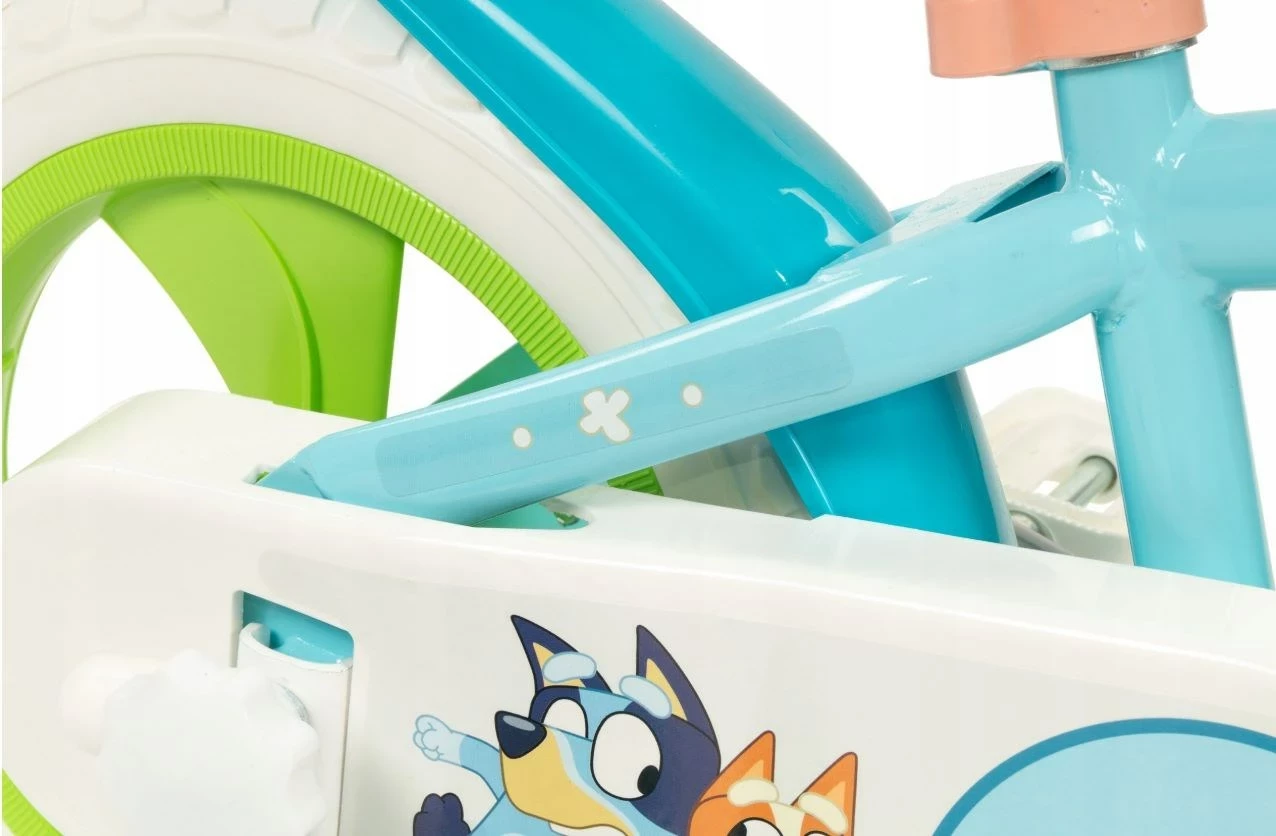 Bicikletë për fëmijë TOIMSA 12” BLUEY, 4 rrota, Temë Paw Patrol, Bardhë