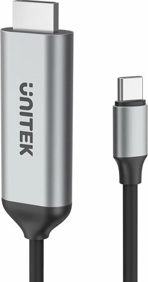 Kabllo adapter USB-C në HDMI Unitek V1423A 1.8 m 4K@60Hz HDCP 2.3, argjendtë