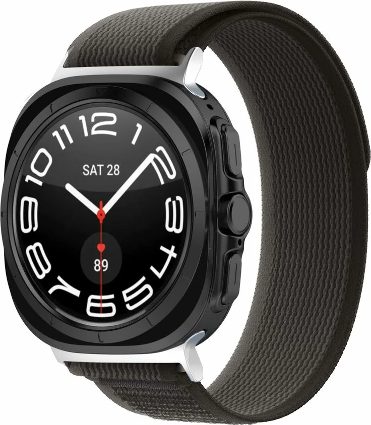 Rrip najloni për smartwatch Tech-Protect për Samsung Galaxy Watch Ultra 47mm, zi/portokalli