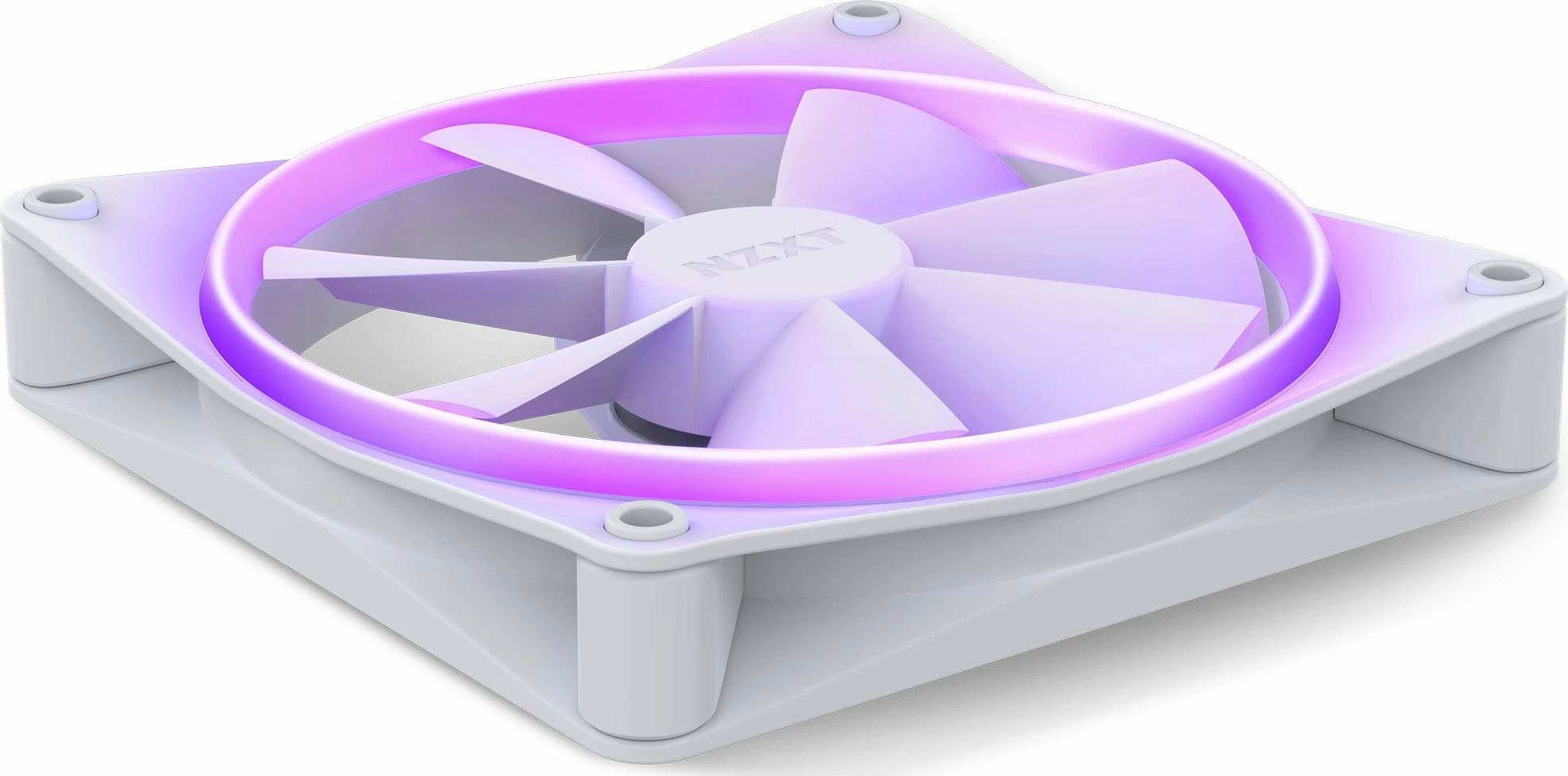 Ventilator kasë NZXT F140 RGB RF-R14SF-W1 140 mm PWM, i bardhë, 1 copë