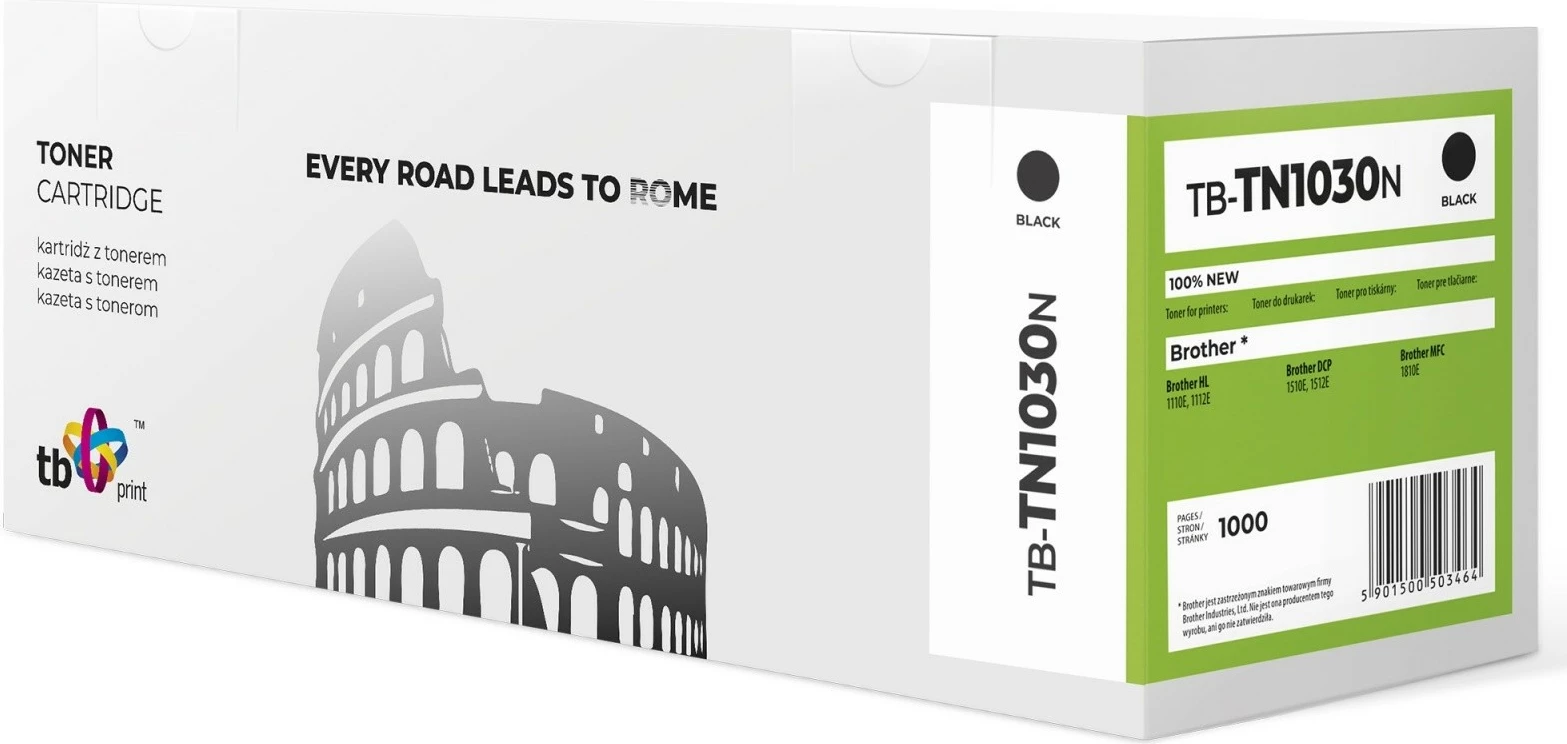 Toner TB Print TB-TN1030N për Brother, i zi, 1000 faqe
