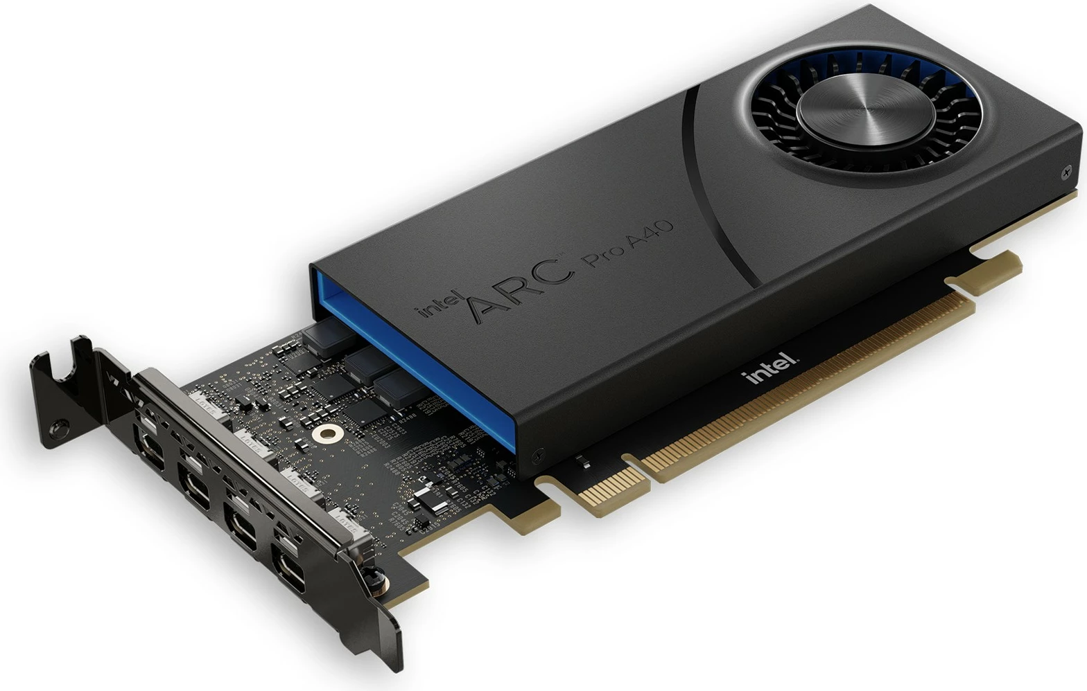 Kartelë grafike Intel ARC Pro A40, 6GB GDDR6, PCI Express x16, e zezë/gri