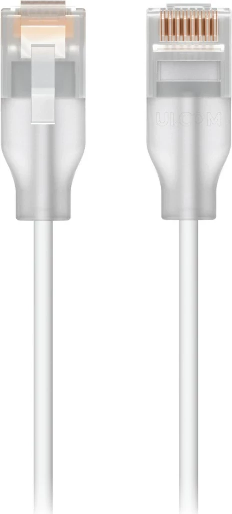 Kabllo rrjeti Ubiquiti UACC-Cable-Patch-EL-1M-W, Cat6, 1m, Translucent