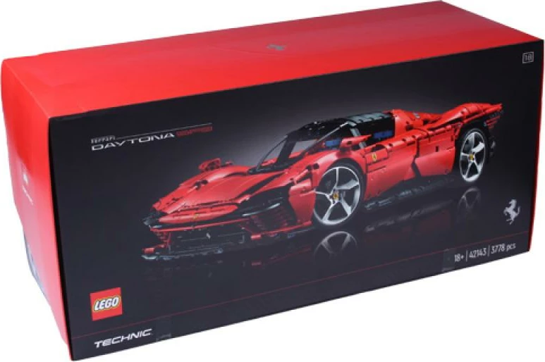 Set ndërtimi LEGO Technic, Ferrari Daytona SP3 42143, 3778 copa, 18+, e kuqe