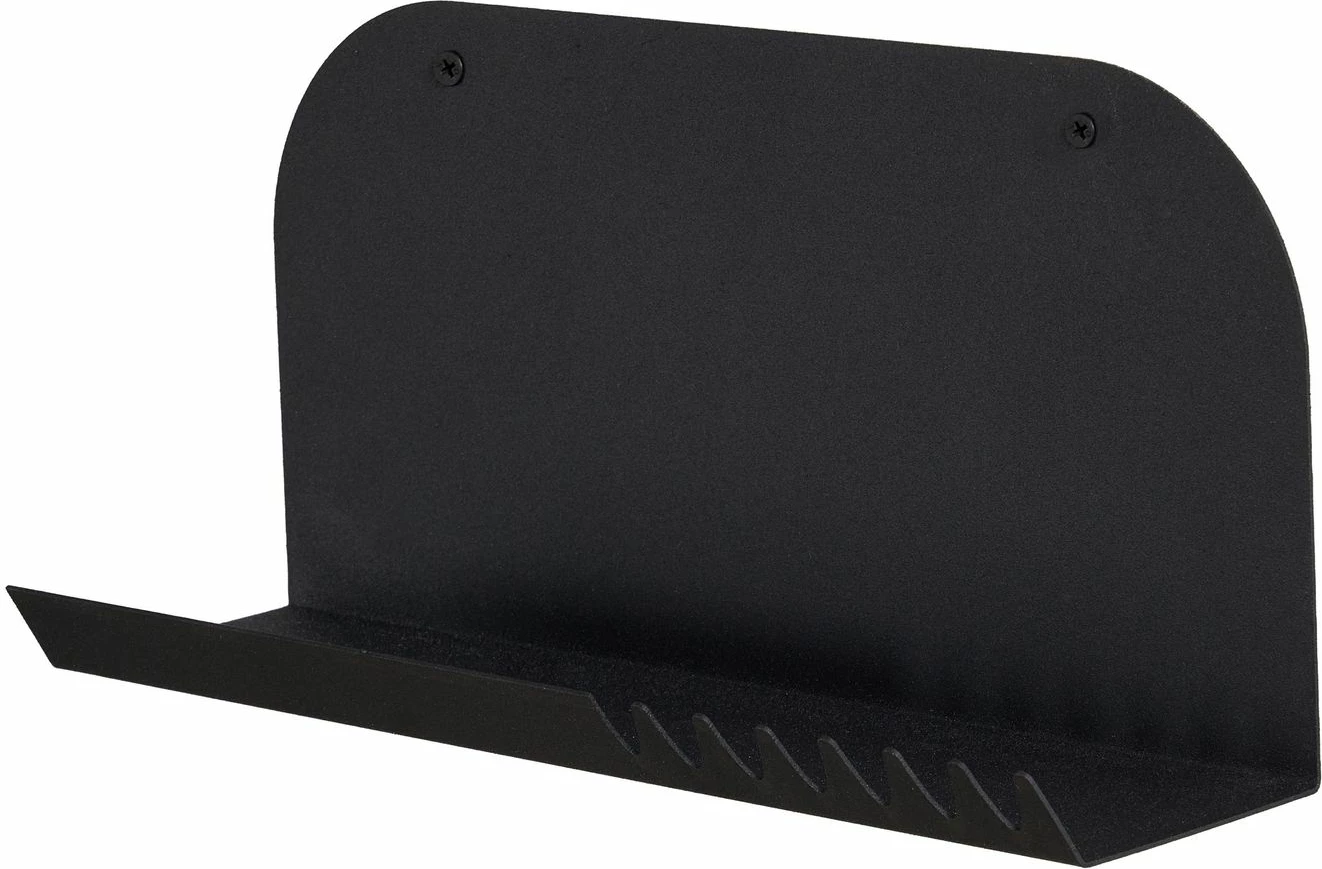 Raft dekorativ metalik për mur, ngjyrë e zezë, Skye Decor, Vlnt127Syh