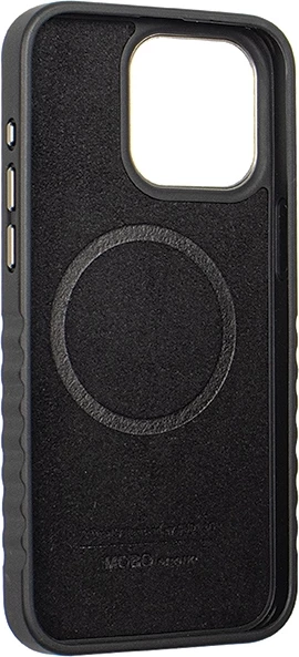 Mbështjellës Audi Genuine Leather me MagSafe për iPhone 15 Pro, zi e kuqe