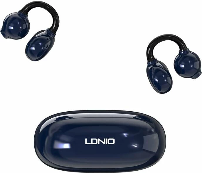 Kufje in-ear LDNIO T09, Bluetooth 5.4, me kuti karikimi, e kaltër e errët