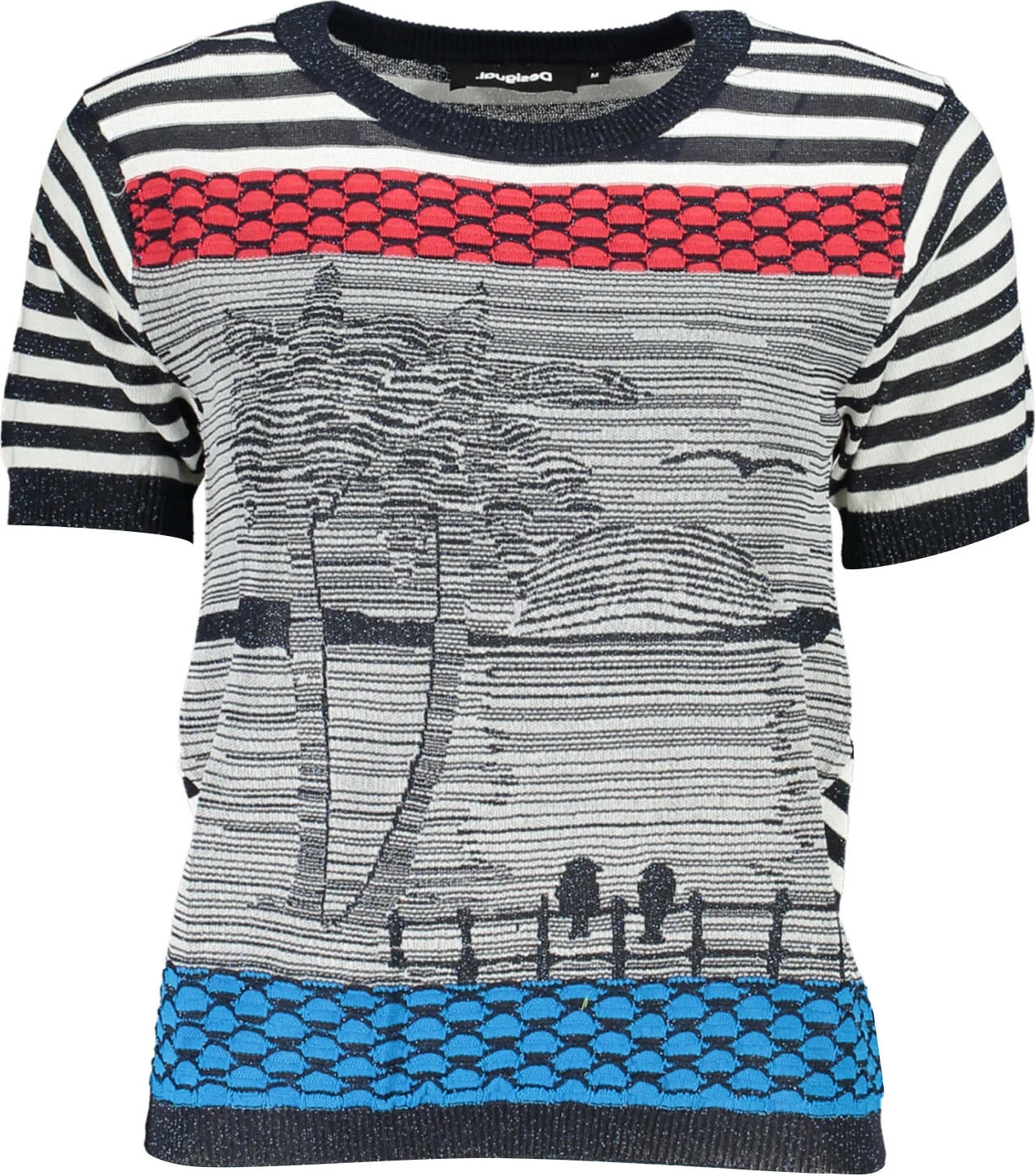 Maicë për femra DESIGUAL, e kaltër [Madhësia: XL]