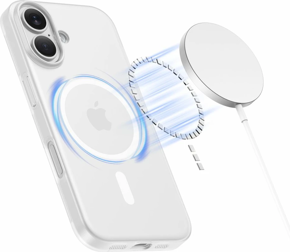 Mbështjellës Tech-Protect MagSlim MagSafe për iPhone 17, bardhë matte, 1 copë