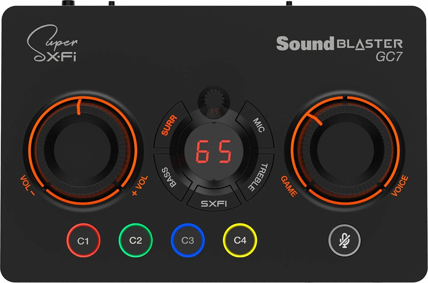 Kartë zëri ekstern Creative Sound Blaster GC7 (70SB185000000) 24-bit/192kHz USB-C 7.1 virtual, e zezë