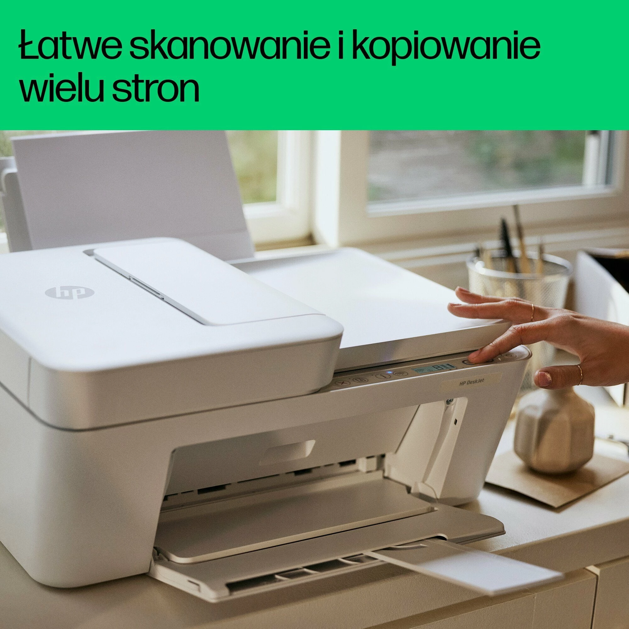 Printer multifunksional HP DeskJet 4230e 60K30B, inkjet ngjyrë, A4, Wi‑Fi, USB, ADF 35 fletë, blu