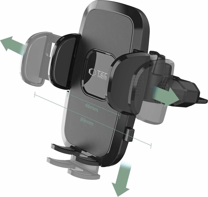 Mbajtës telefoni për veturë Tech-Protect V3, për CD slot, i zi