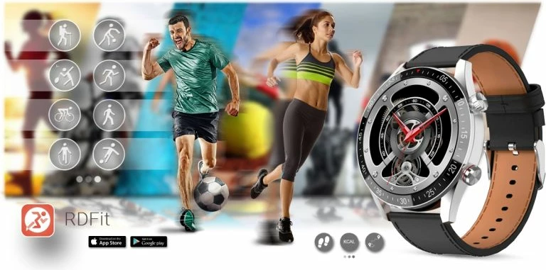 Smartwatch për meshkuj Gravity, e zezë