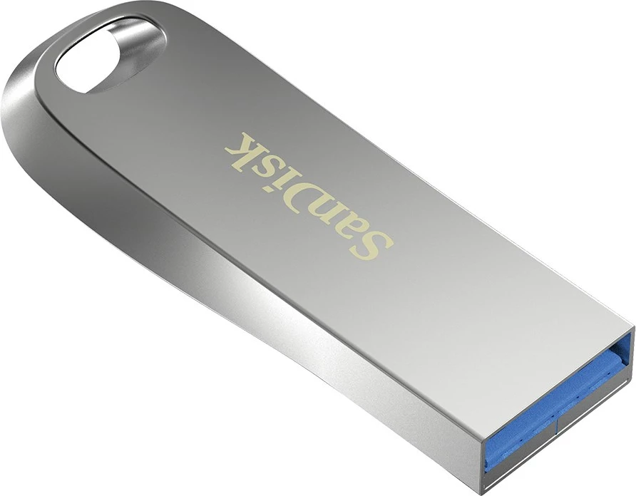 USB SanDisk Ultra Luxe, 128GB, argjend