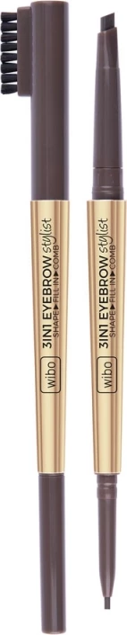 Laps për vetulla Wibo 3in1 Eyebrow Stylist 2 Dark Brown, 1 copë