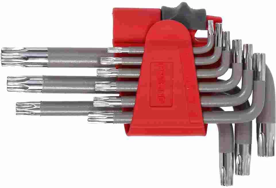 Set çelësa Torx Proline 48340 T10-T50, 9 copë, e kuqe