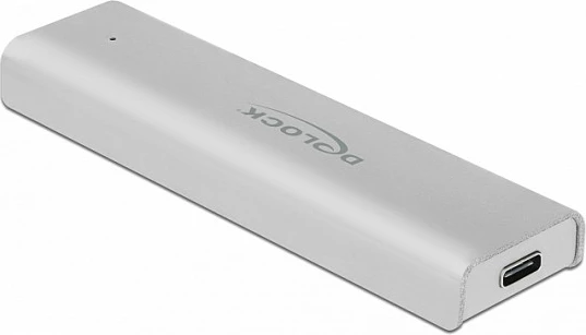 Kasë e jashtme për SSD M.2 NVMe DeLOCK, USB-C 3.2 Gen 2 10Gbps, Alumini, Silver