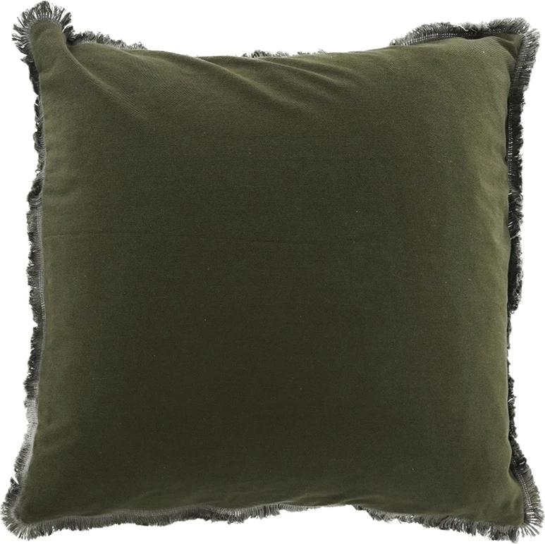 Jastëk dekorativ Oliven, material poliester, ngjyrë ulliri, 45x45cm