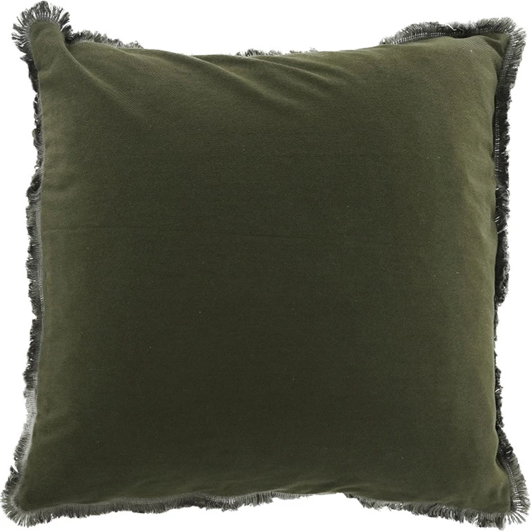 Jastëk dekorativ Oliven, material poliester, ngjyrë ulliri, 45x45cm
