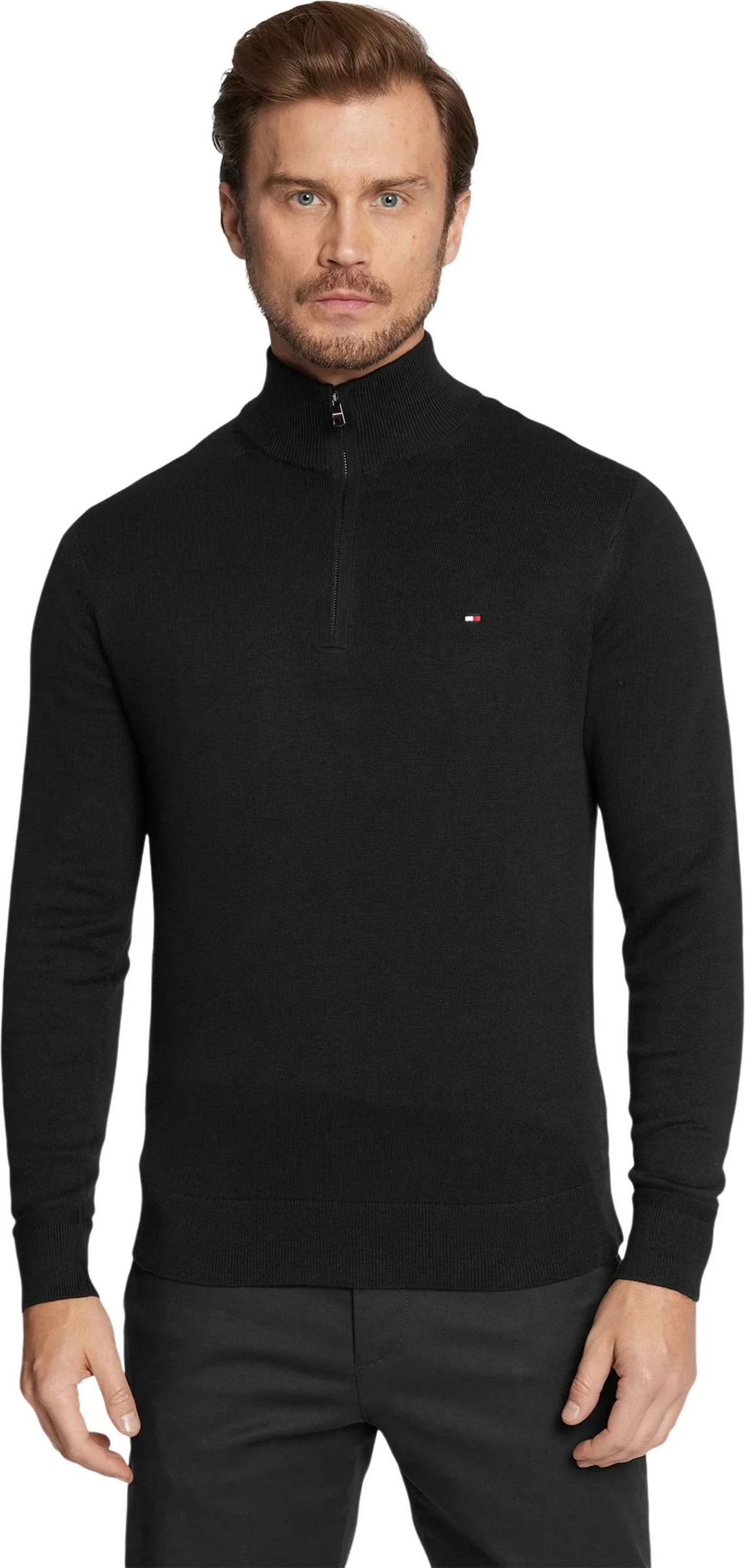 Xhemper për meshkuj Tommy Hilfiger MW0MW28049, i zi