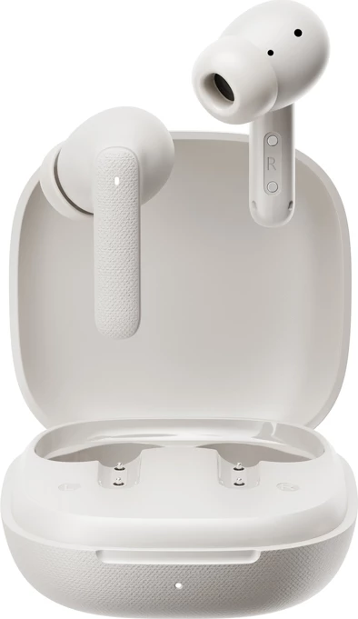 Kufje TWS QCY Buds T43 me anulim zhurme, të bardha