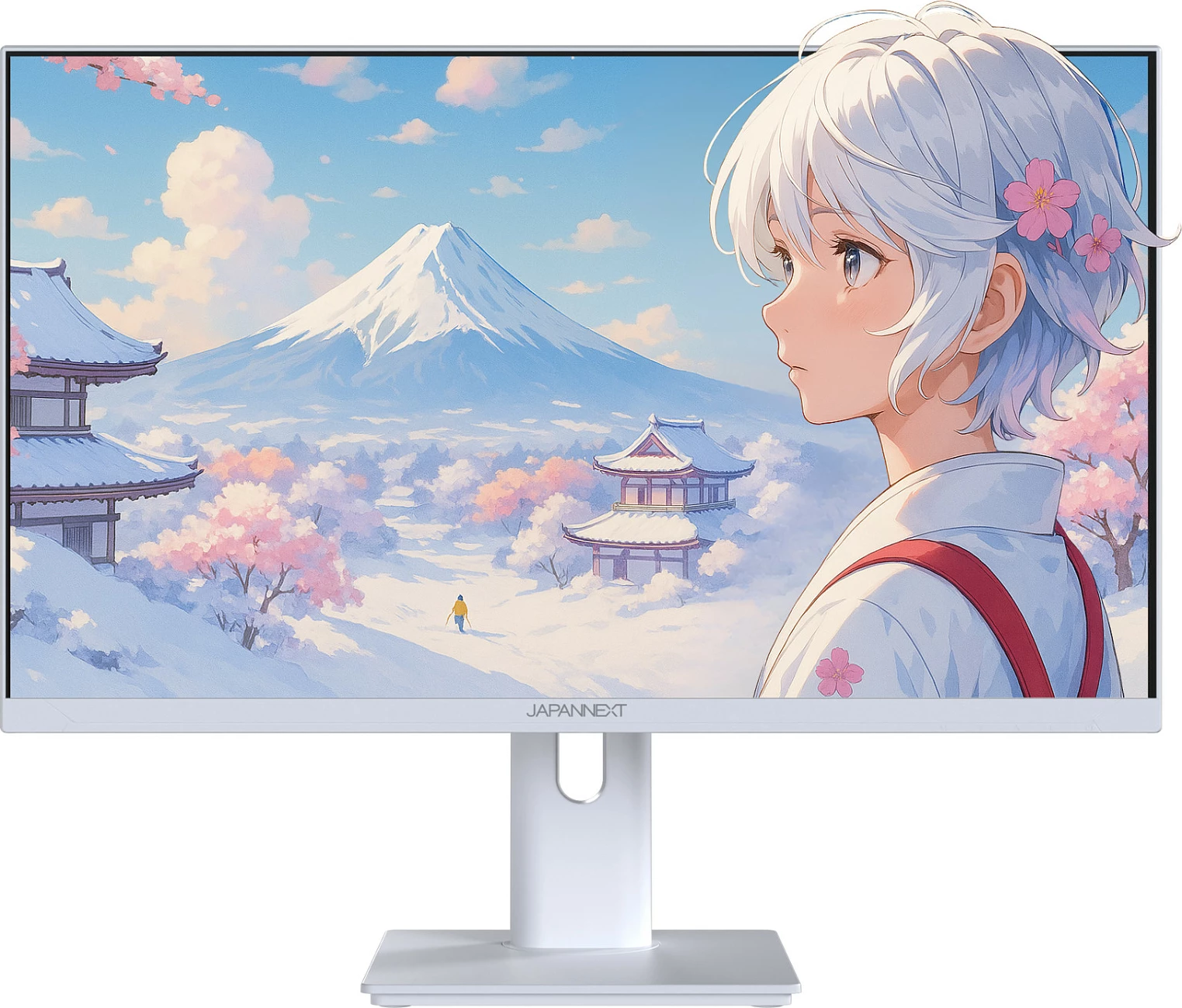 Monitor gaming JAPANNEXT 23.8" IPS Full HD 120Hz 0.5ms, i bardhë