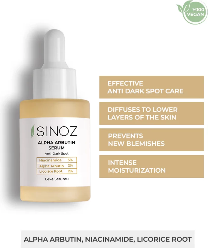 Serum Kundër Njollave të Errëta Sinoz Alpha Arbutin 