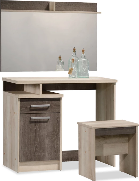 Tavolinë tualeti me pasqyrë Olympus, ngjyrë castillo-toro