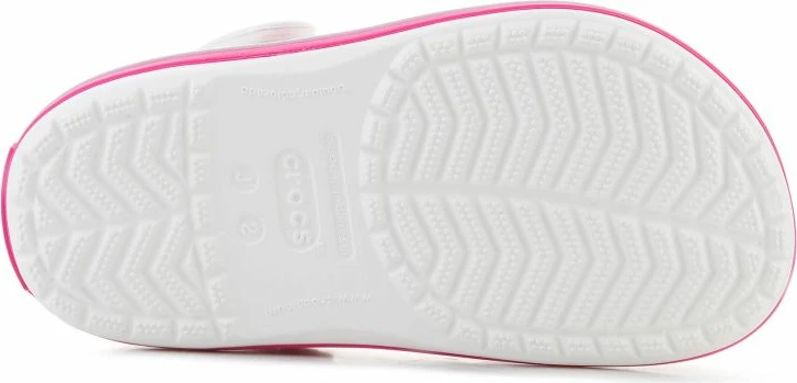 Atlete fëmijësh Crocs Crocband Kids Clog, të bardha/rozë