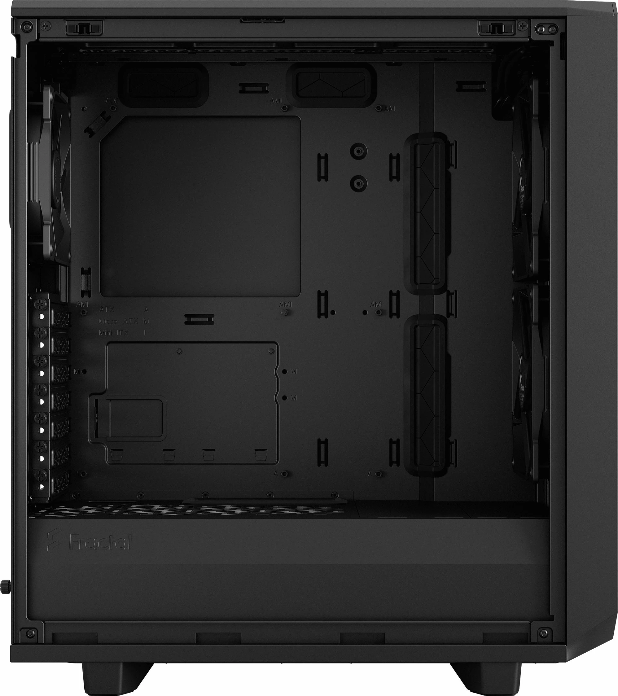 Kasë Fractal Design Meshify 2 Compact Solid FD-C-MES2C-01, Midi Tower ATX, pa dritare, e zezë