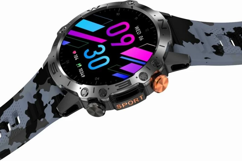 Smartwatch Gravity unisex, e zezë