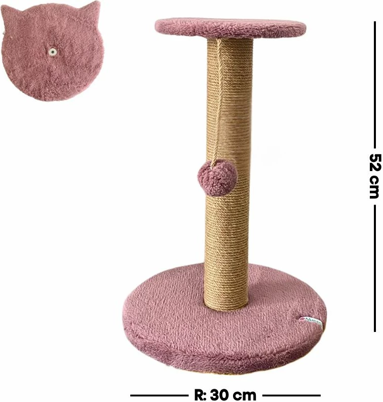 Dërrasë gërvishtëse për mace, Paws & Whiskers, Miene, ngjyrë dusty rose