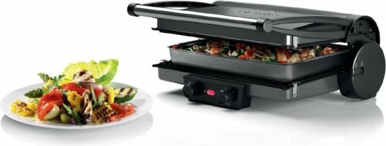 Grill elektrik BOSCH TCG4215, zi/argjendtë