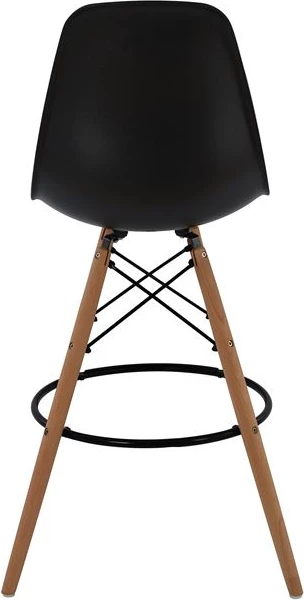 Karrige për bar Renata e zezë FH0173.02 47x50x108 cm, set prej 4 copë