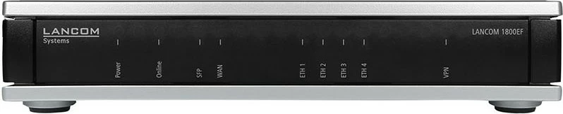 Router LANCOM 1800EF, 4 porta LAN, SFP, VPN, i zi/argjendtë