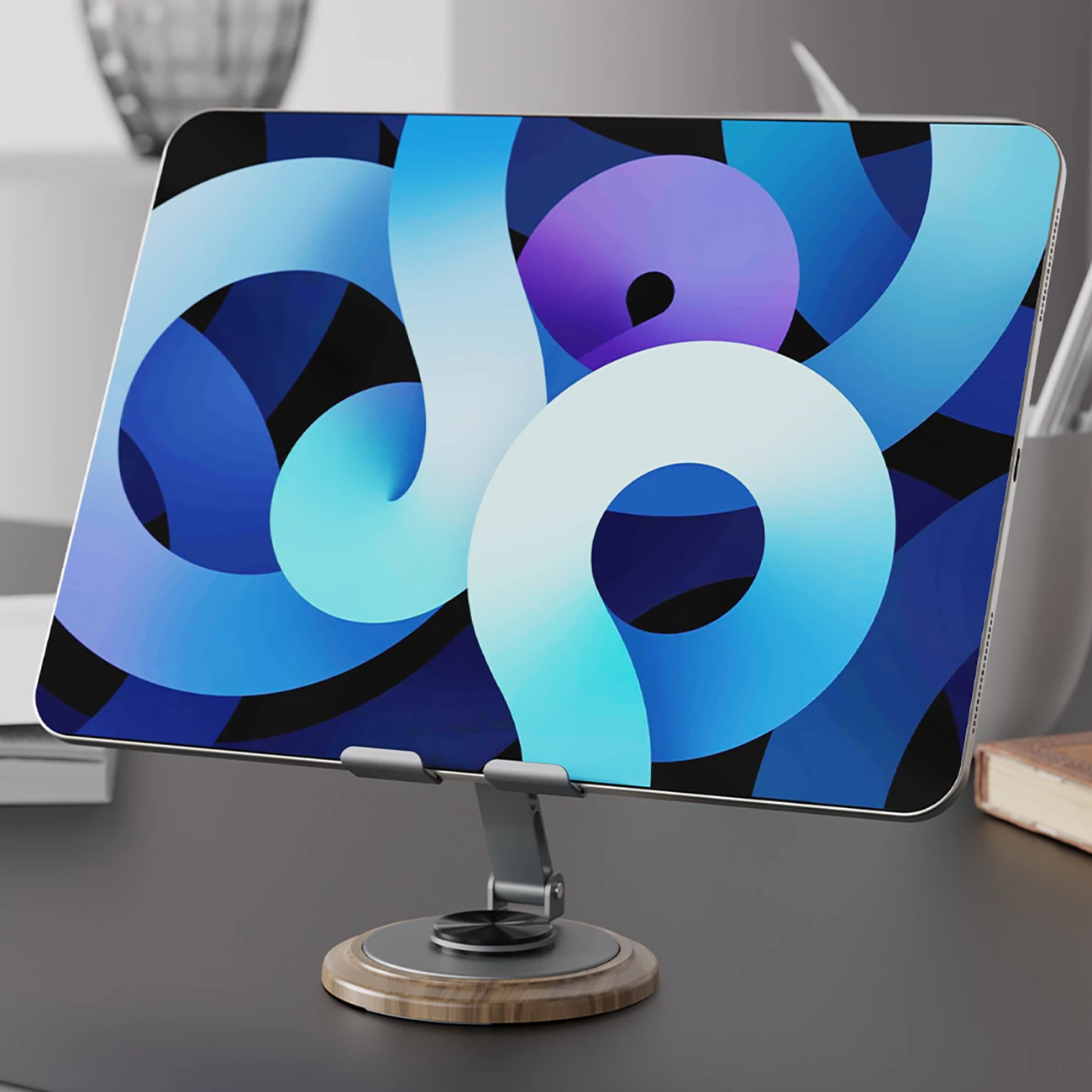 Mbajtës telefoni Dudao F17M, metal, 360°, Gri