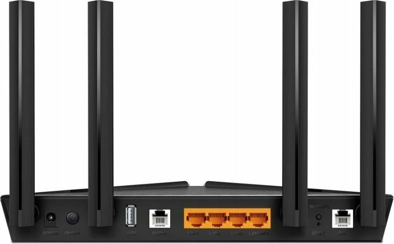 Router TP-Link Archer VX1800v AX1800 WiFi 6 EasyMesh VDSL/ADSL, Dual-Band 2.4GHz/5GHz, 4x Gigabit Ethernet, RJ11, USB 2.0, i zi