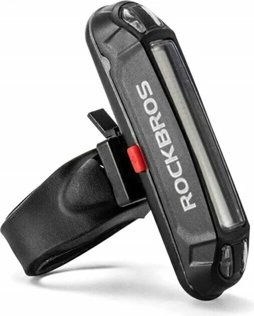 Dritë prapa biçiklete Rockbros A54BK, e zezë, set me kabllo micro USB-USB-A