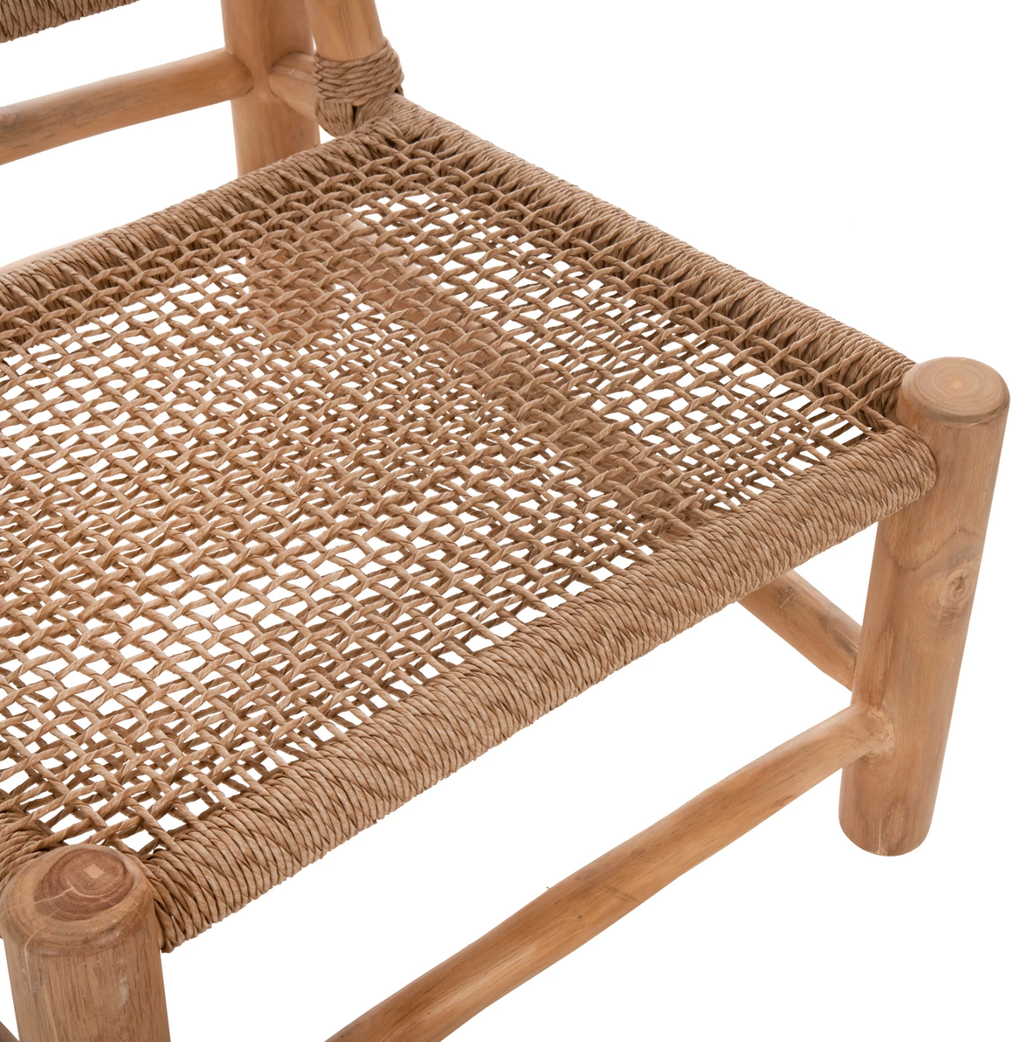 Karrige për brenda LONDER FH5986 dru TEAK dhe ratan sintetik 63x77x77Hcm