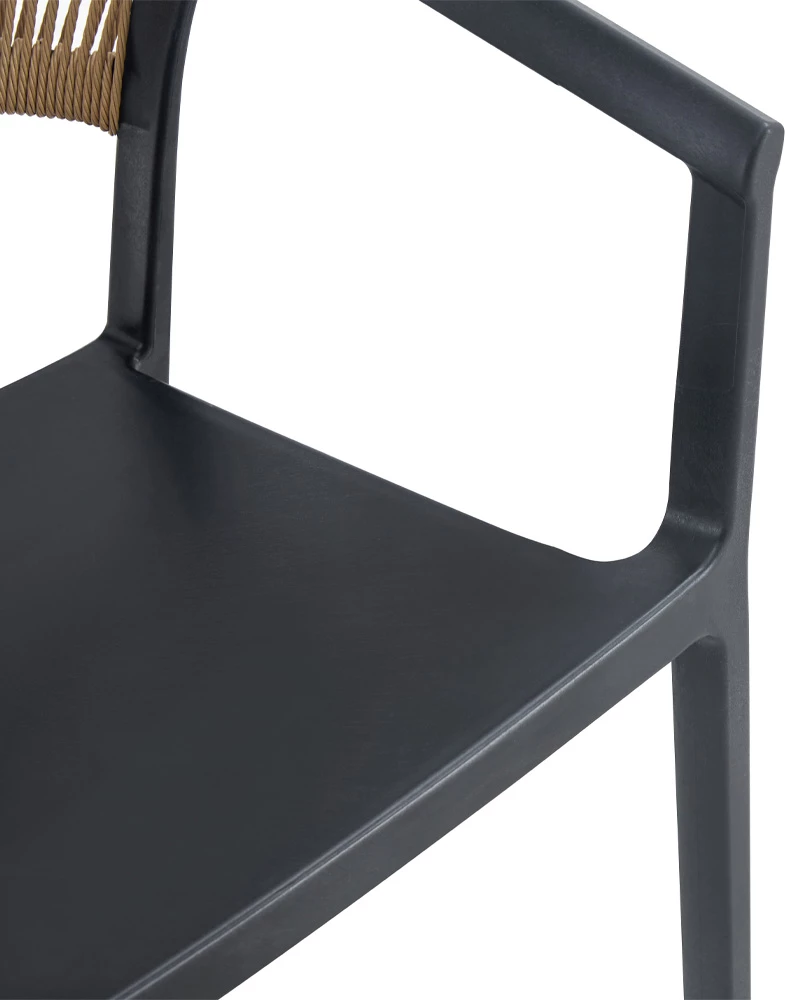 Karrige Concord, e zezë-latte, 55.5x53.5x76 cm