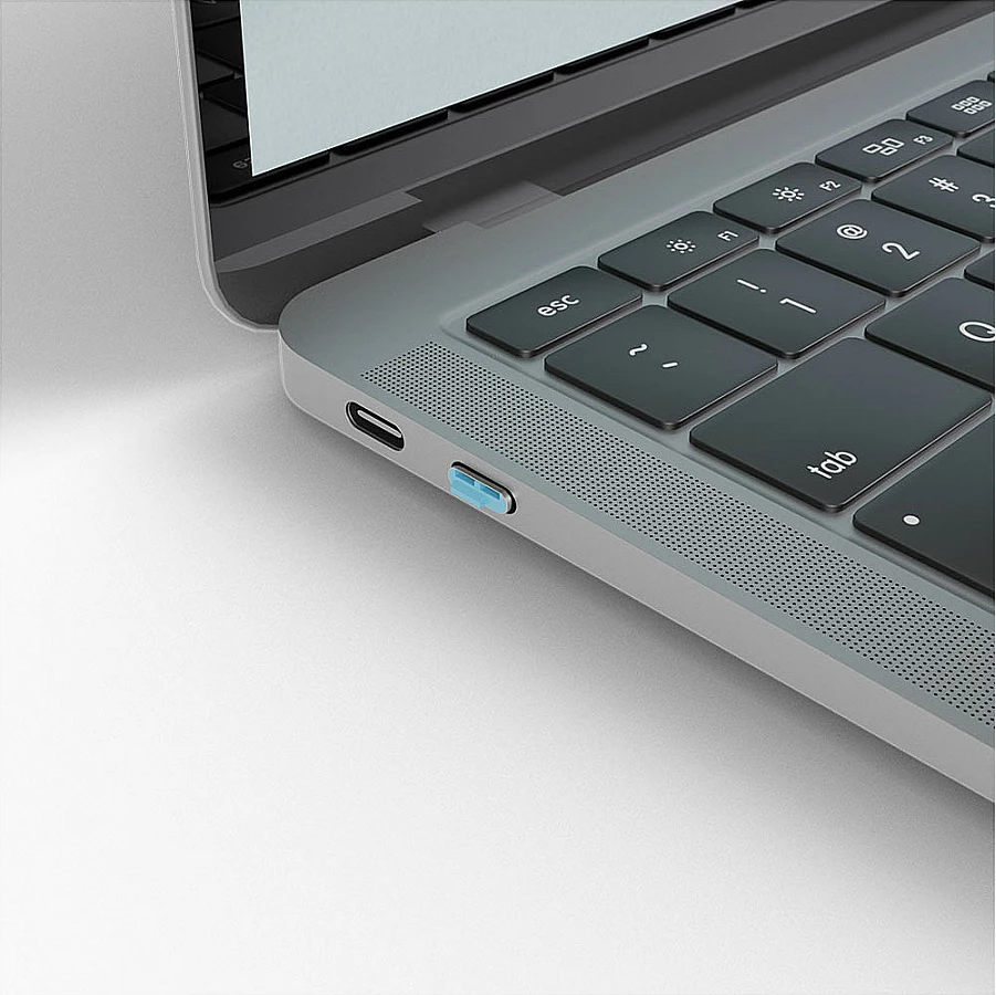 Bllokues porte USB Type-C LINDY, me çelës, blu