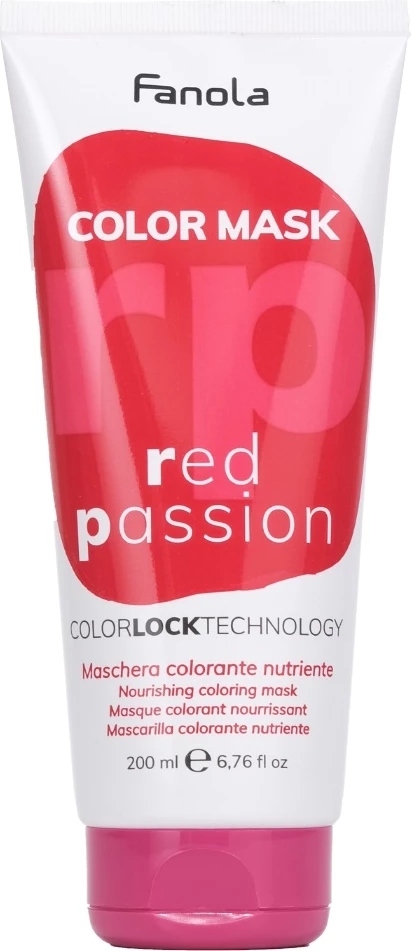 Maskë ngjyruese për flokë Fanola Color Mask Red Passion për femra 200ml