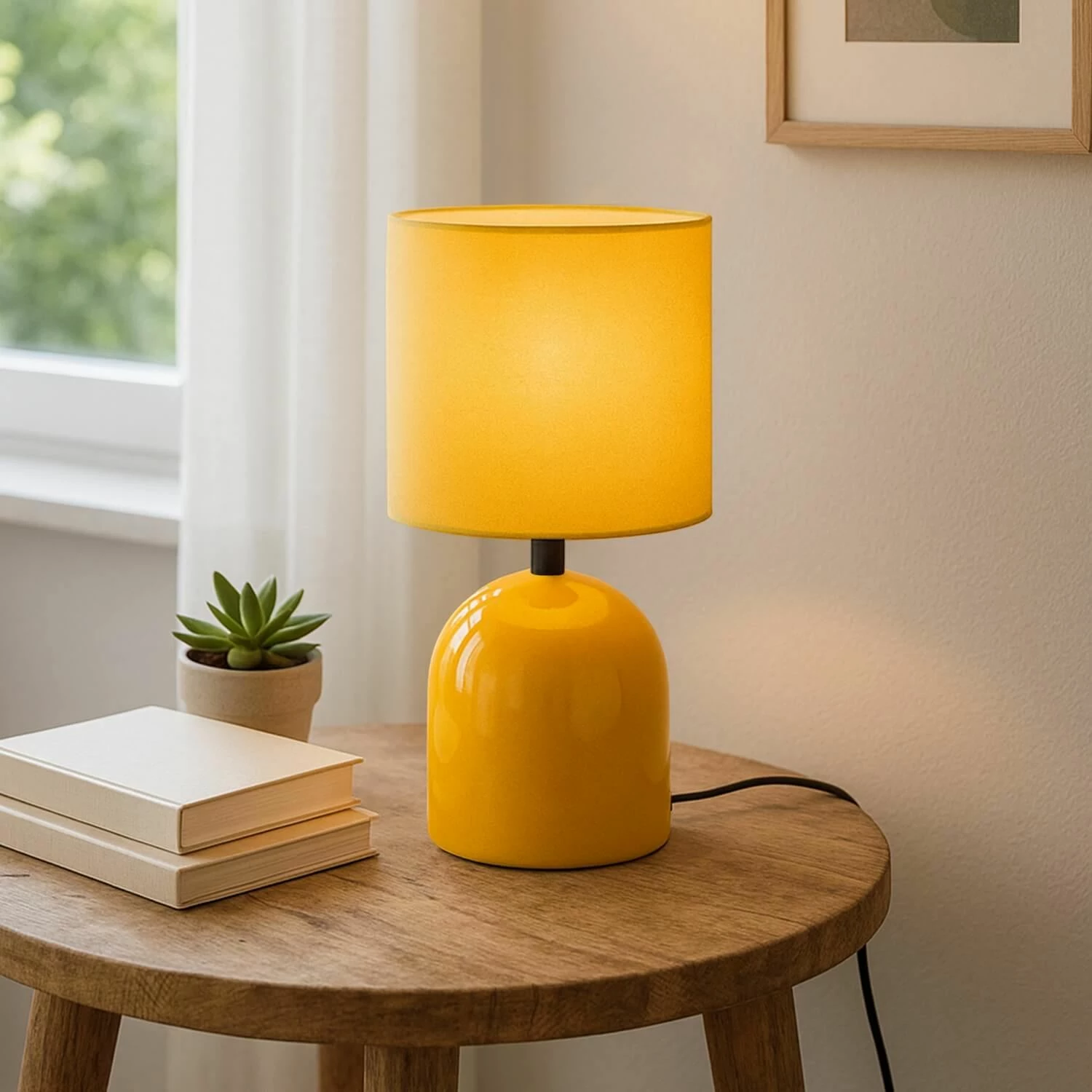 Llambë tavoline Opviq, ngjyrë e verdhë, 241631