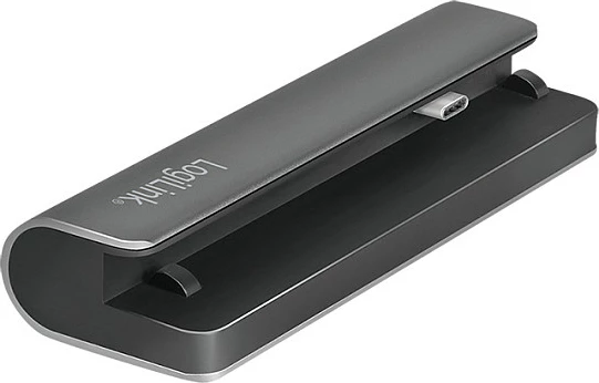 Docking station LogiLink USB 3.2 Gen1, 7 porta, USB-C PD, për iPad, alumin, gri