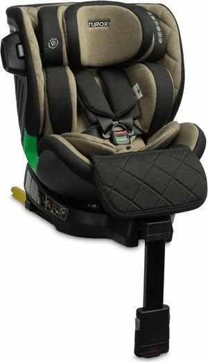 Ndenjëse për veturë Caretero Turox i-Size 40-150 cm, ISOFIX, 360° rrotulluese, Khaki (gjelbër)