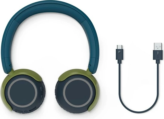 Kufje wireless për fëmijë, Philips TAK4200CT/00, Bluetooth, deri 45 orë bateri, mikrofon, LED, shumëngjyrëshe